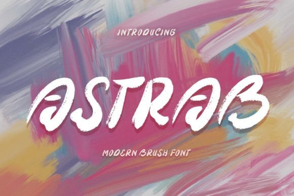 Astrab: A Modern Brush Font for Polished Branding
