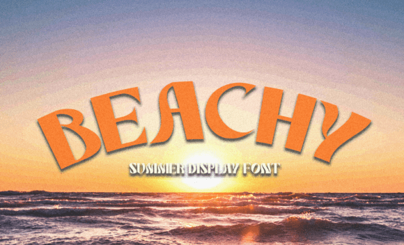 Beachy: A Display Font That Sets the Tone for Summer Editorial Design