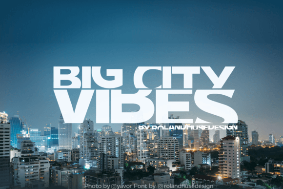 Big City Vibes: A Bold Display Font for Digital Brand Impact