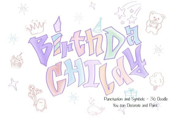 Birthday Child: A Handwritten Display Font That Feels Like a Real Smile
