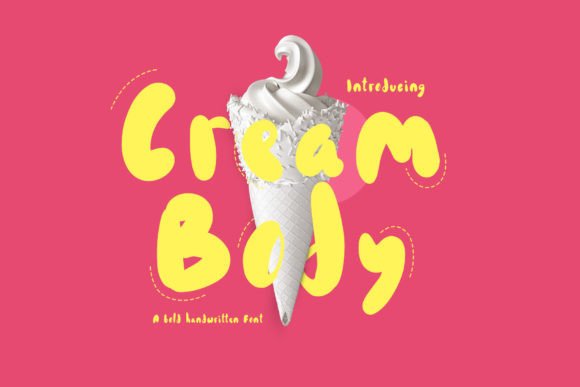 Cream Body: A Friendly Display Font for Small Business Branding