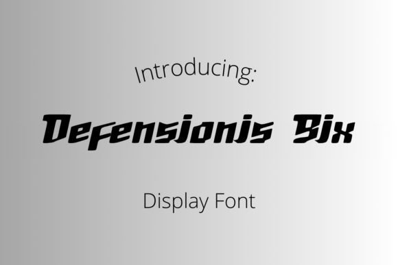 Defensionis Six: The Display Font That Makes Your Headlines Unmissable