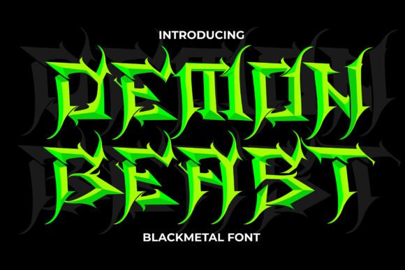 Demon Beast Font: A Bold Display Typeface for Memorable Branding