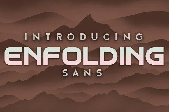 Enfolding: A Display Typeface That Holds Attention—Not Just Space