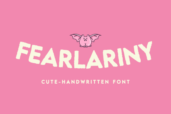 Fearlariny: A Whimsical Handwritten Display Font for Editorial Charm