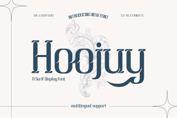 Hoojuy: A Refined Display Typeface for Timeless Branding