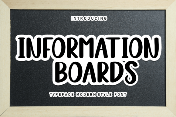 Information Boards: A Friendly Handwritten Display Font for Small Business Branding