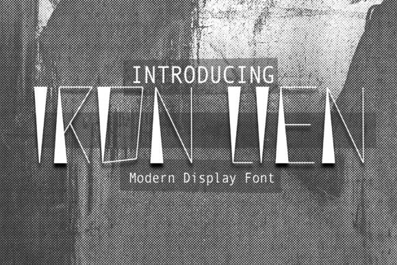 Iron Lien: A Bold Display Font That Commands Attention Online
