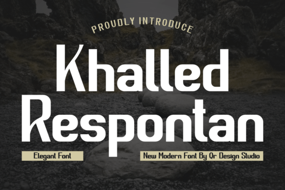 Khalled Respontan: A Bold Display Font for Scroll-Stopping Brand Content