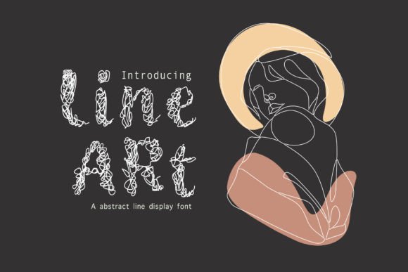 Line Art Font: A Display Typeface for Bold Digital Identity