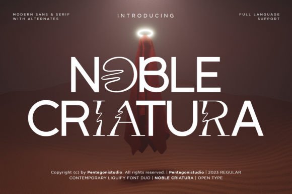 Noble Criatura: A Display Font with Gentle Whimsy