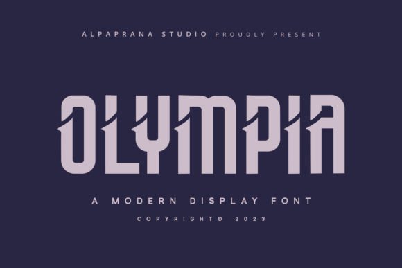 Olympia: A Modern Display Font That Elevates Digital Branding