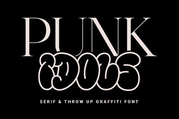 Punk Idols: A Display Font That Screams Before You Scroll