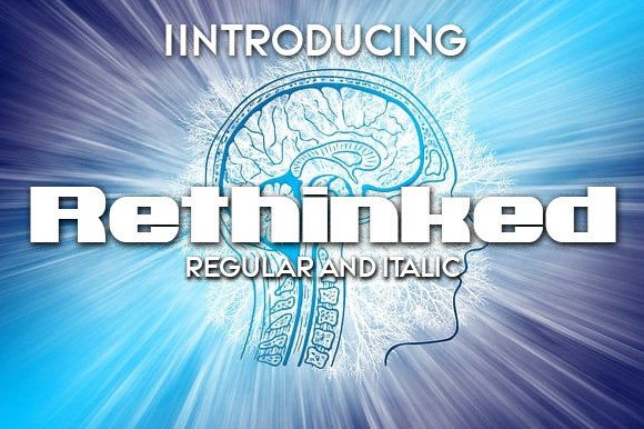 Rethinked: A Bold Display Font That Anchors Real Brand Identity