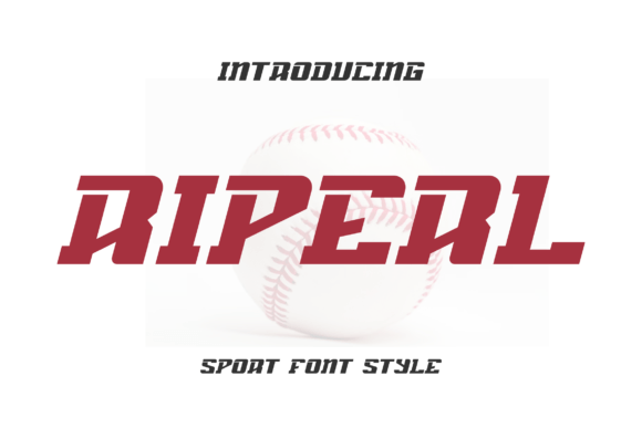 Riperl: A Modern Sports-Themed Display Font for Small Business Branding