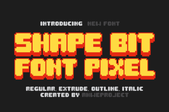 Shape Bit: A Display Font That Demands Attention—Wisely