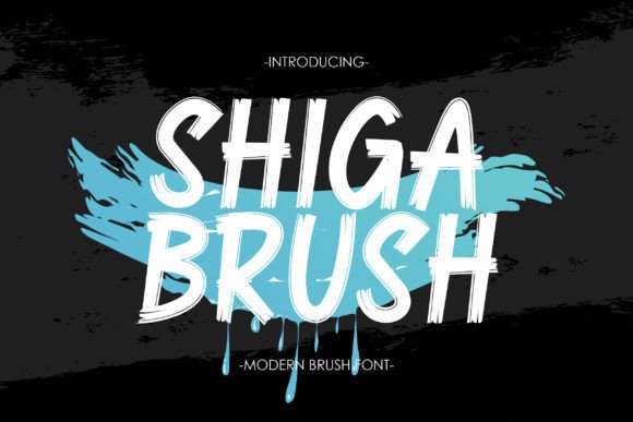 Shiga Brush: A Bold Display Font for Editorial Impact