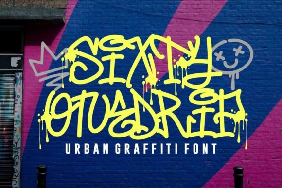 Sixty Onedrip: A Bold Display Font for Handmade Brands