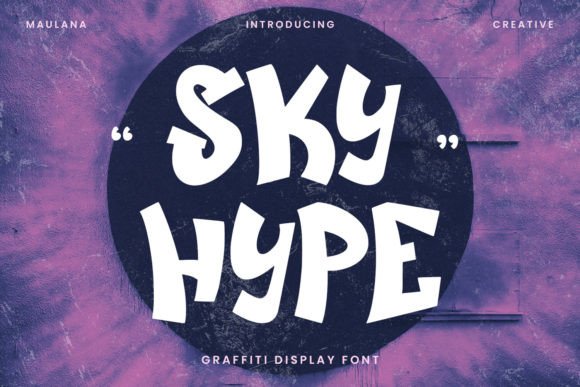 Sky Hype: A Light, Playful Display Font for Handmade Creators