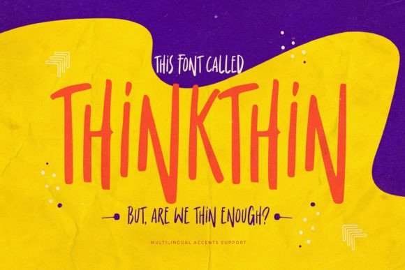 Thinkthin: A Display Font for Distinctive Digital Branding