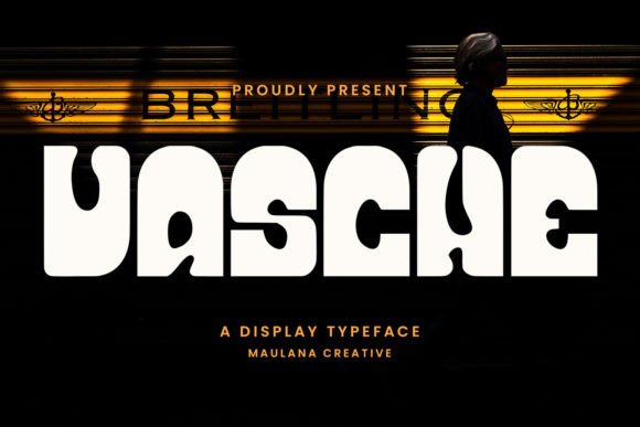 Vasche: A Psychedelic Display Font for Handmade Labels & Printables