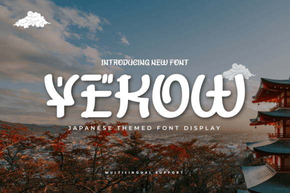Yekow: A Japanese-Style Display Font for Handmade Creators